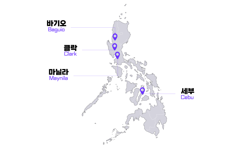 핀리핀 지도